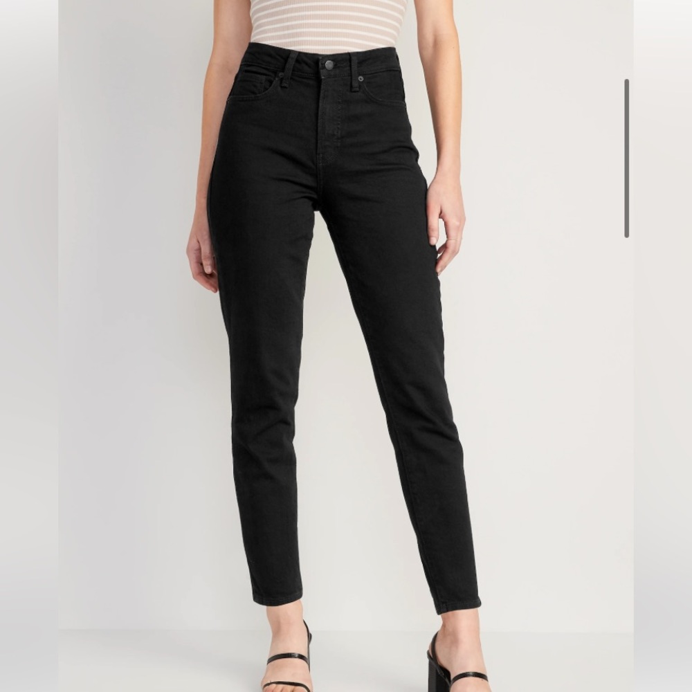 Old Navy O.G. straight high-rise jeans (black) NWT